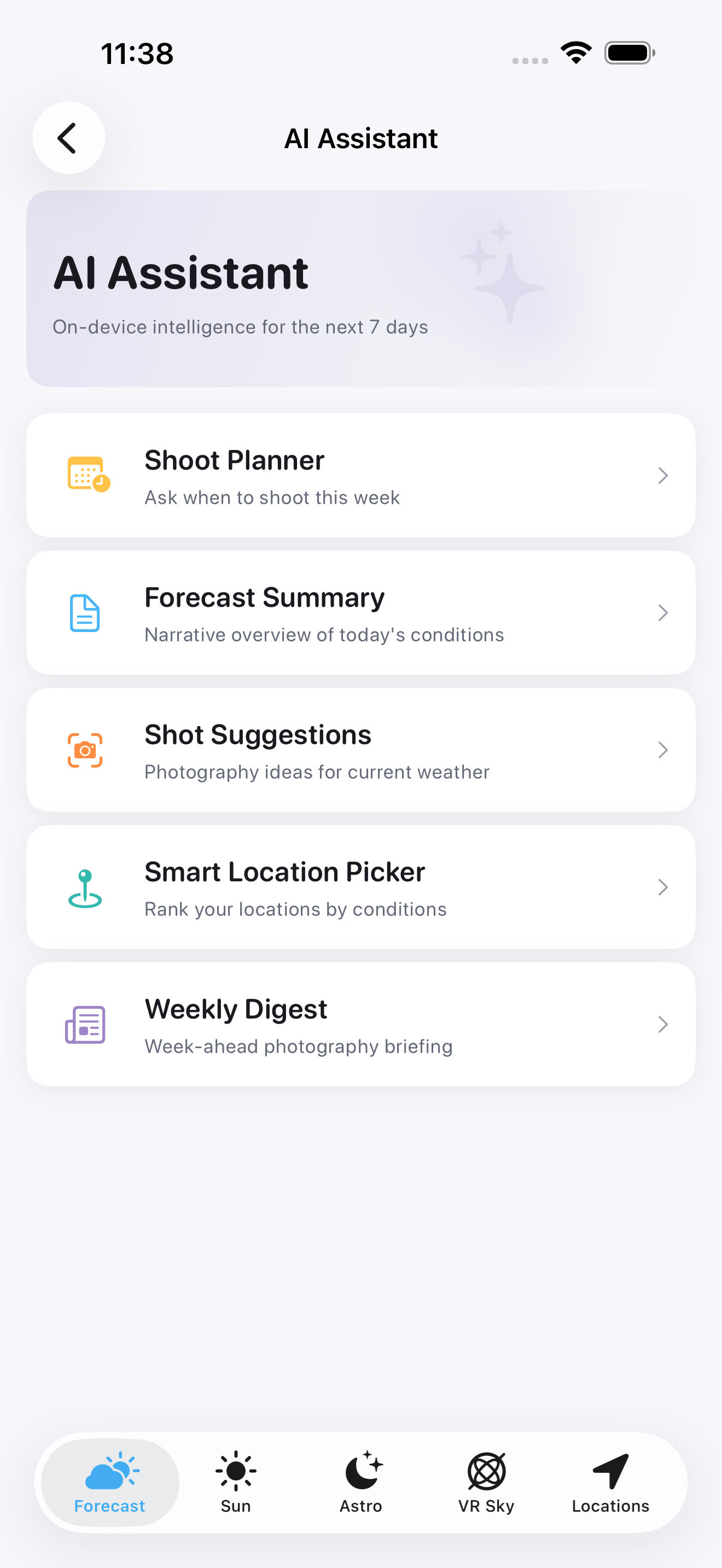 AI photography assistant